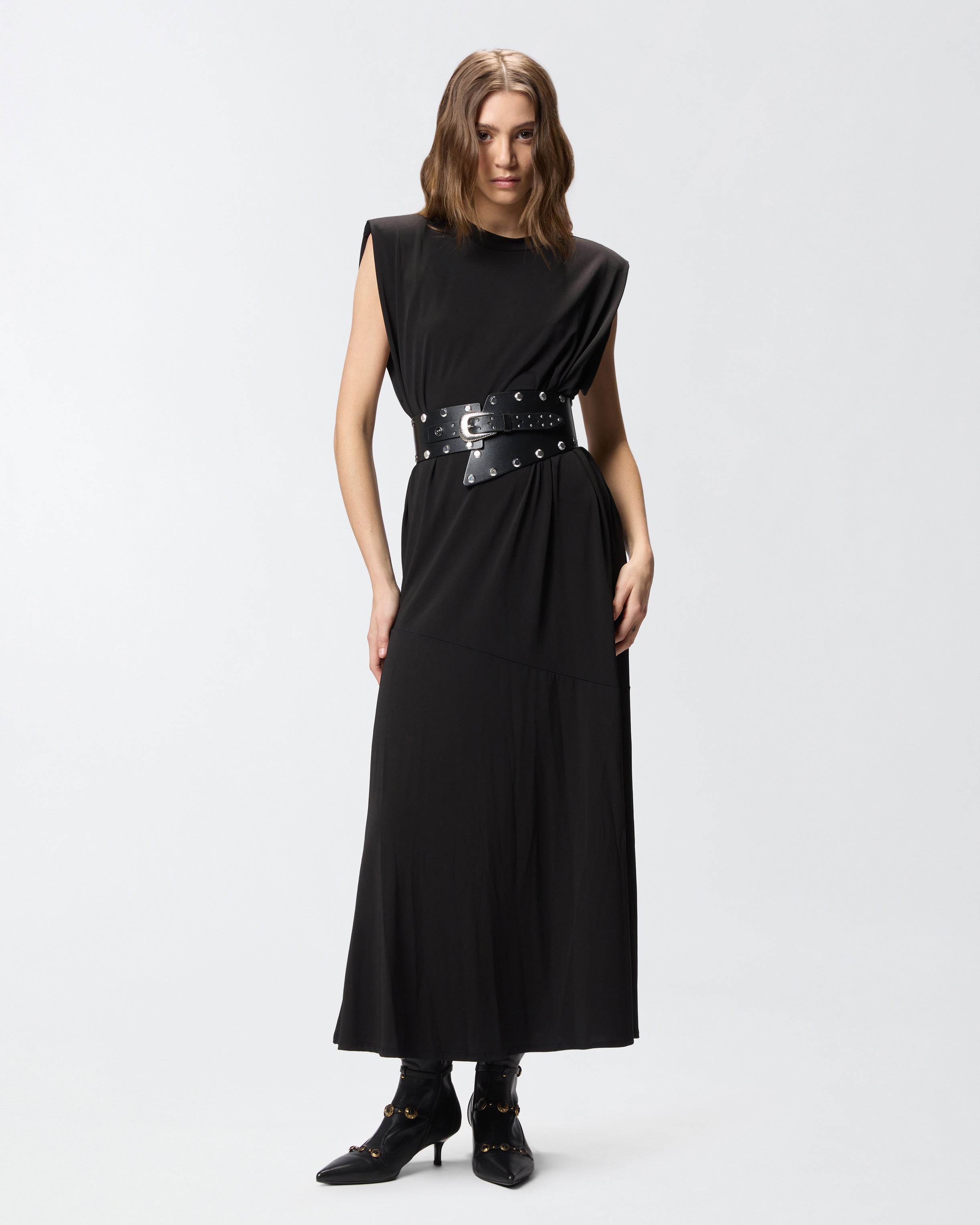 Sleeveless long dress with chain | Pinko Sleeveless long dress with chain | Pinko