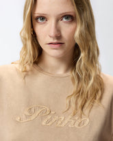 T-shirt con ricamo PINKO distressed -  | Pinko