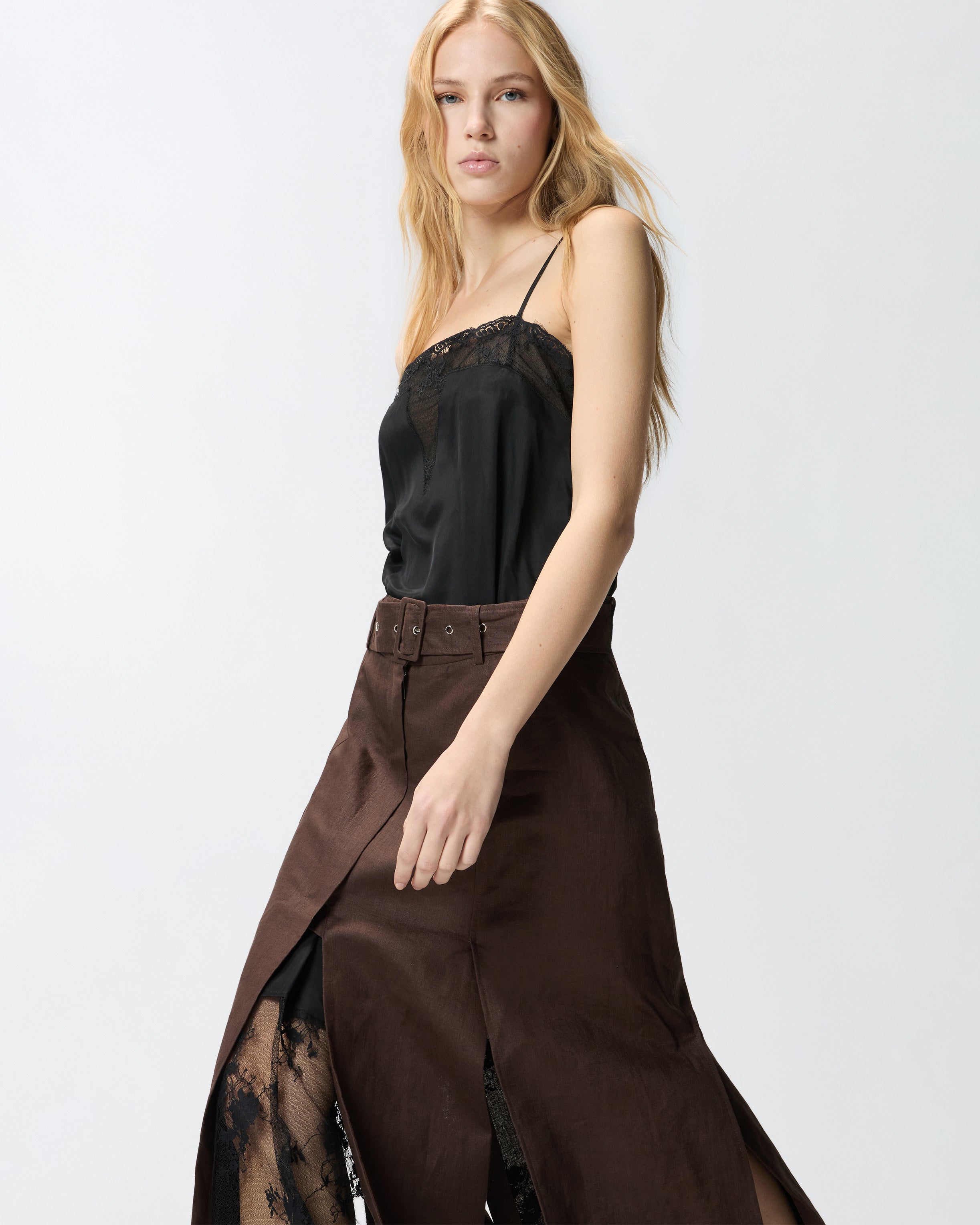 pinko midi dresses Bufera Macram Lace Midi Dress Pinko