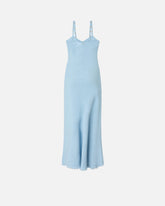 Abito slipdress midi con spalline decorate -  | Pinko
