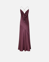 Abito slipdress lungo in satin -  | Pinko