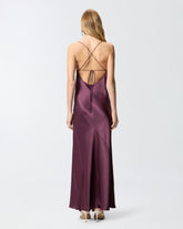 Long slip dress in satin -  | Pinko