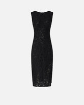 Floral lace dress with plunging rear neckline -  | Pinko