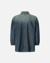 Camicia in denim con maniche a palloncino -  | Pinko