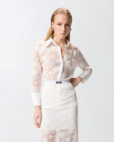 Camicia in tulle e pizzo -  | Pinko