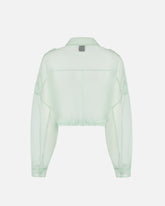 Caban cropped in organza di pura seta -  | Pinko