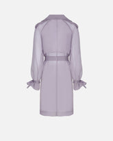 Gabardina en organza de seda -  | Pinko