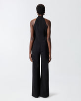 Combinaison-pantalon à encolure américaine et bijou décoratif -  | Pinko