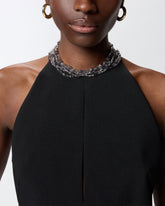 Combinaison-pantalon à encolure américaine et bijou décoratif -  | Pinko