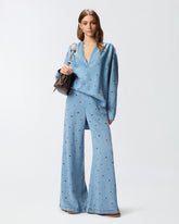 Jeans in denim con occhielli -  | Pinko