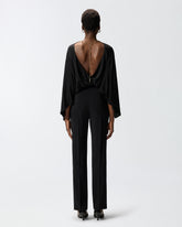 Combinaison-pantalon dos nu avec collier bijou -  | Pinko