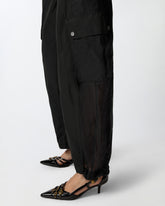 Pantaloni workwear con inserti trasparenti -  | Pinko