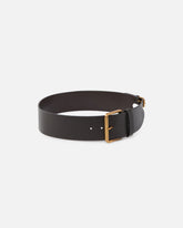 Smooth leather belt with straps, 6 cm -  | Pinko