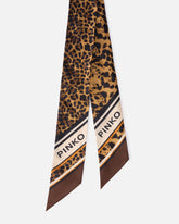 Foulard sottile con stampa leopardata -  | Pinko