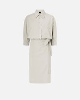 Abito midi con parte superiore a camicia -  | Pinko