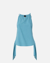 Top a righe con spalline sottili e fiocchi -  | Pinko