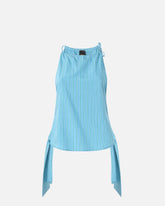 Striped top with thin shoulder straps and bows -  | Pinko