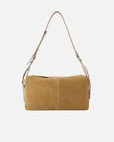 Keeper Bag medium shoulder bag in suede -  | Pinko