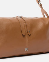 Keeper Bag medium shoulder bag in new biker leather -  | Pinko