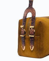 Keeper Bag medium shoulder bag in spray-effect suede -  | Pinko