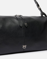 Duża skórzana torba na ramię Keeper Bag new biker -  | Pinko