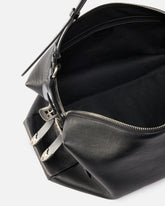 Duża skórzana torba na ramię Keeper Bag new biker -  | Pinko