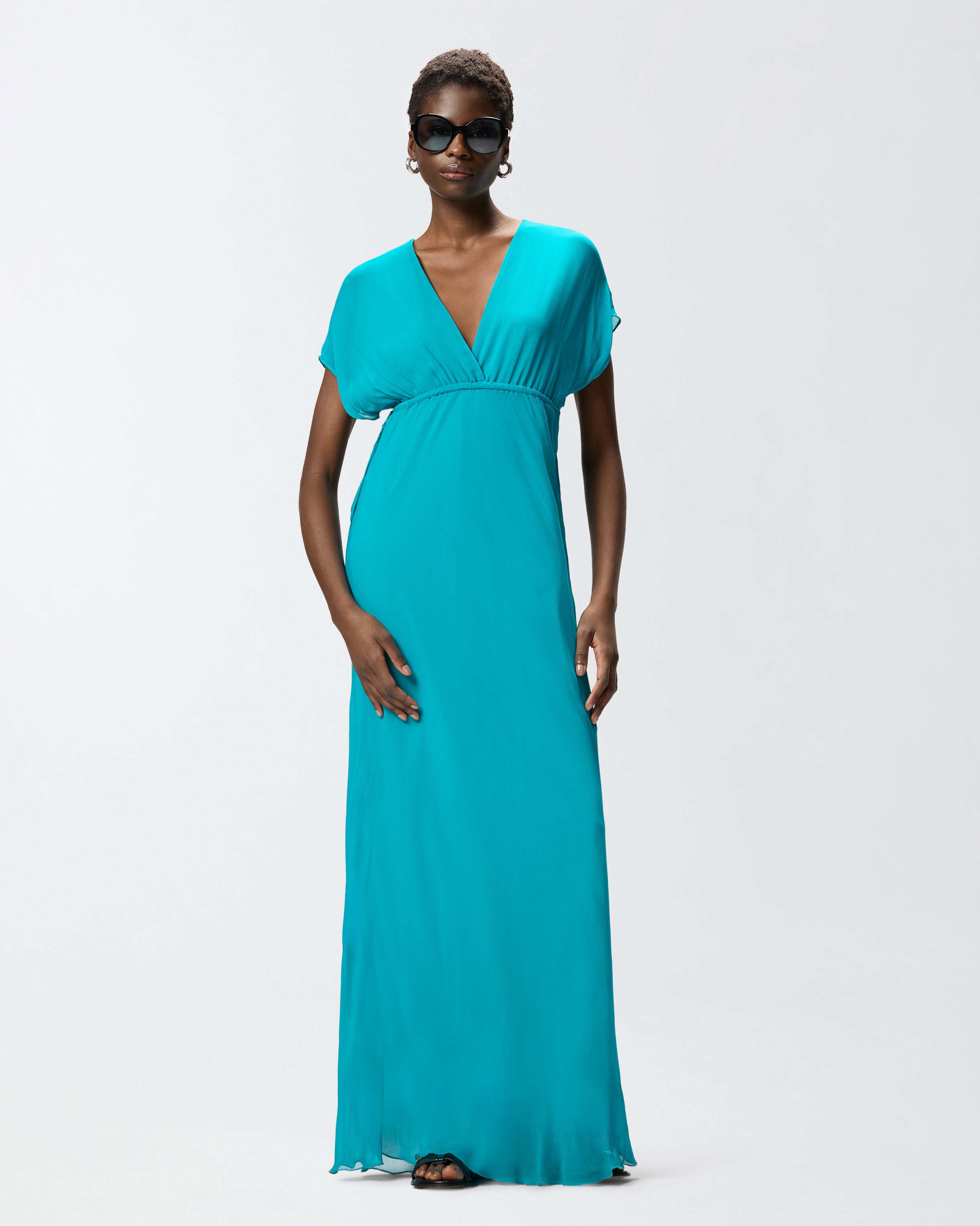 pinko dresses Empire-style long dress