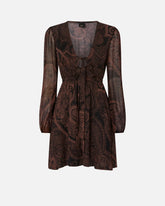 Vestito corto con stampa cachemire -  | Pinko