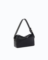 Medium crossbody Boston bag in new biker leather - Black | Pinko