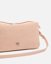 Borsa bauletto a tracolla media in pelle stampa coccodrillo -  | Pinko