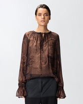 Blusa con stampa cachemire -  | Pinko