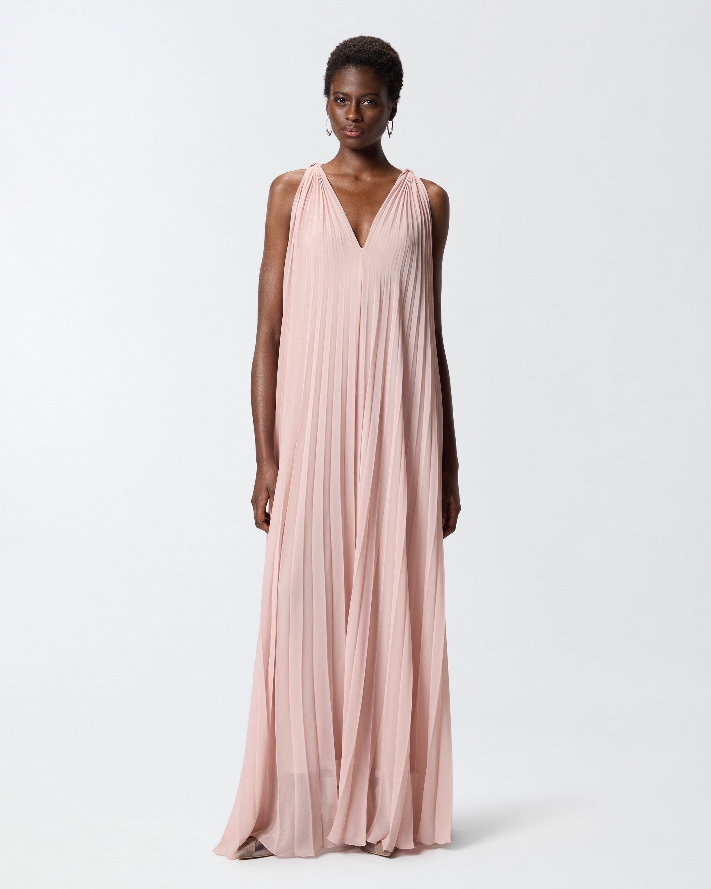 Long pleated dress with slit | Pinko Long pleated dress with slit | Pinko