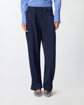 Pantaloni loose fit con cintura -  | Pinko