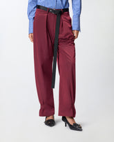 Pantaloni loose fit con cintura -  | Pinko