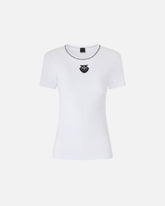 T-shirt a costine con ricamo Love Birds -  | Pinko