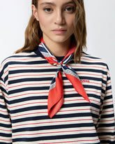 Maglia a righe con foulard -  | Pinko