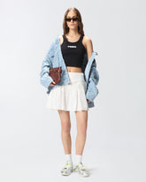 Gonna corta con arricci e coulisse -  | Pinko