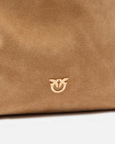 Borsa a tracolla grande Bucket Big in suede -  | Pinko