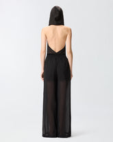 Tuta lunga con cappuccio e trasparenze -  | Pinko