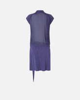 Abito corto a portafoglio con trasparenze -  | Pinko