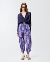 Pantaloni ampi con stampa snake -  | Pinko