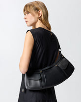 Grand sac porté épaule Pocket Body Bag en cuir avec poches -  | Pinko
