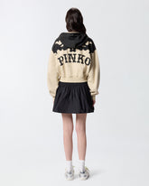 V-neck hoodie -  | Pinko