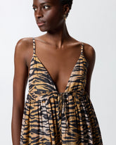 Kurzes Kleid mit Tigerprint -  | Pinko