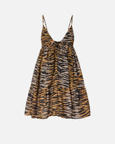 Kurzes Kleid mit Tigerprint -  | Pinko