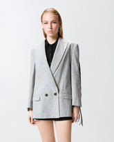 Giacca doppiopetto con frange -  | Pinko