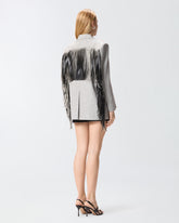 Double-breasted jacket with fringing -  | Pinko