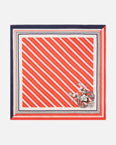 Foulard quadrato a righe larghe -  | Pinko