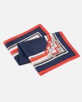 Foulard quadrato con stampa doppio cuore -  | Pinko