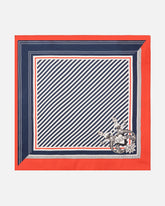Foulard quadrato a righe strette -  | Pinko
